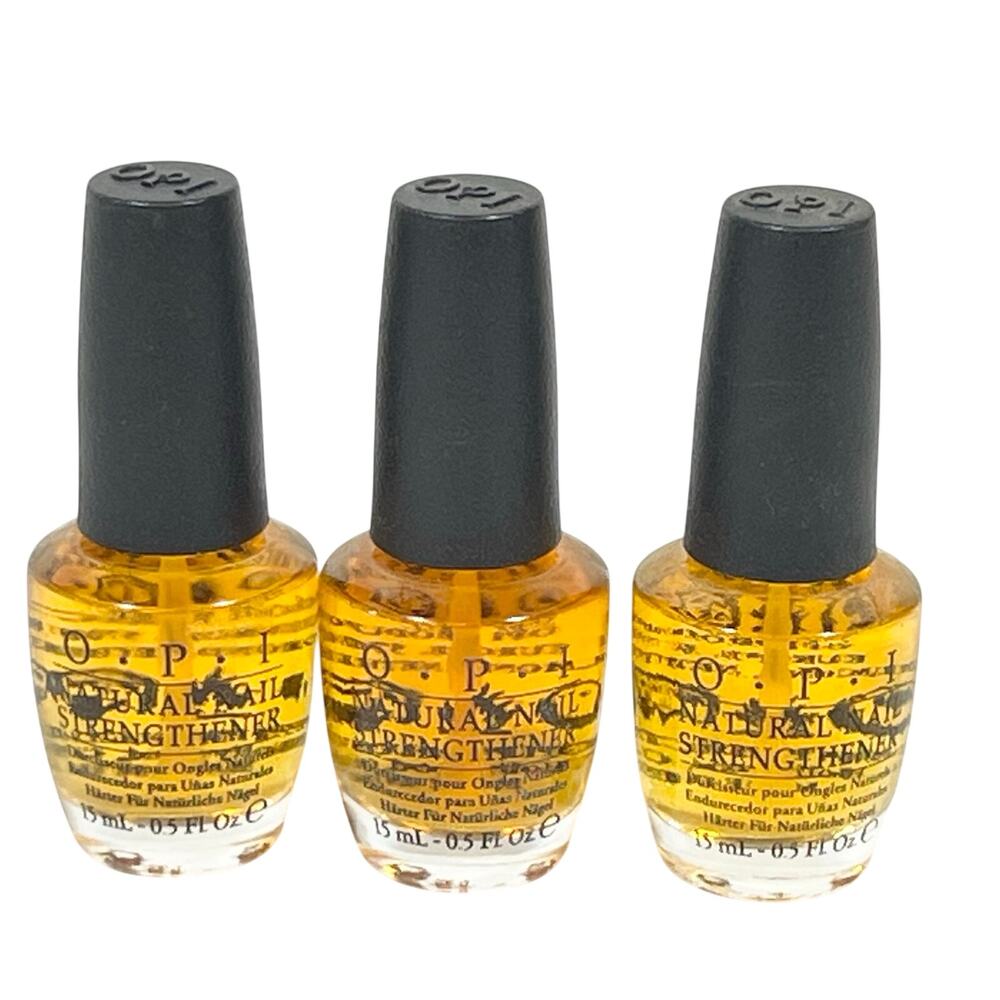 OPI Nail Treatment Lot 3 Natural Nail Strengthener Base Coat NT T60 Clear 0.5oz